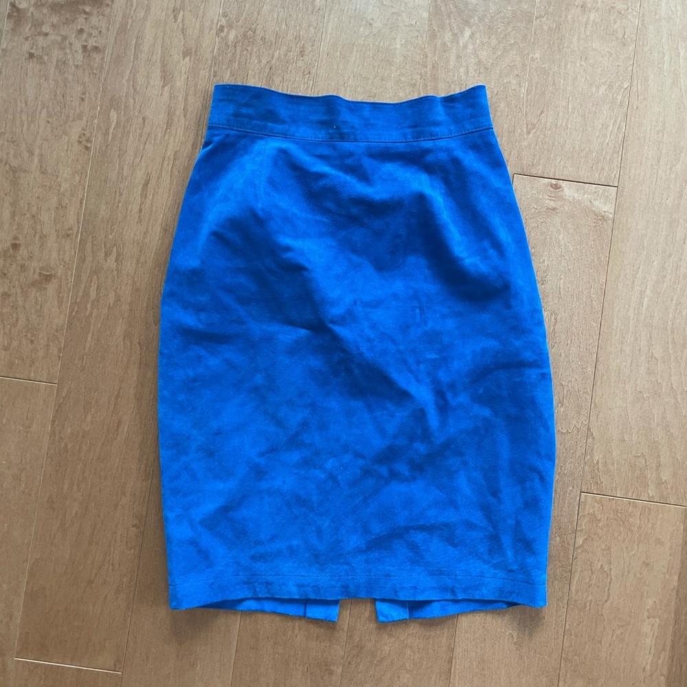 DANIER leather suede skirt